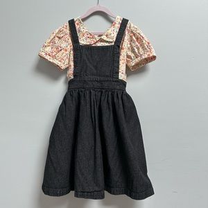 Wren & James Apron Pinafore & Peter Pan Collar Top
